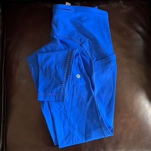 Lululemon speed up 28” blue leggings